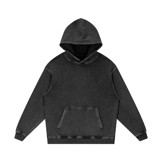 "Degenerate Kawaski Owner" Snow Washed Loose 100% Cotton Hoodie